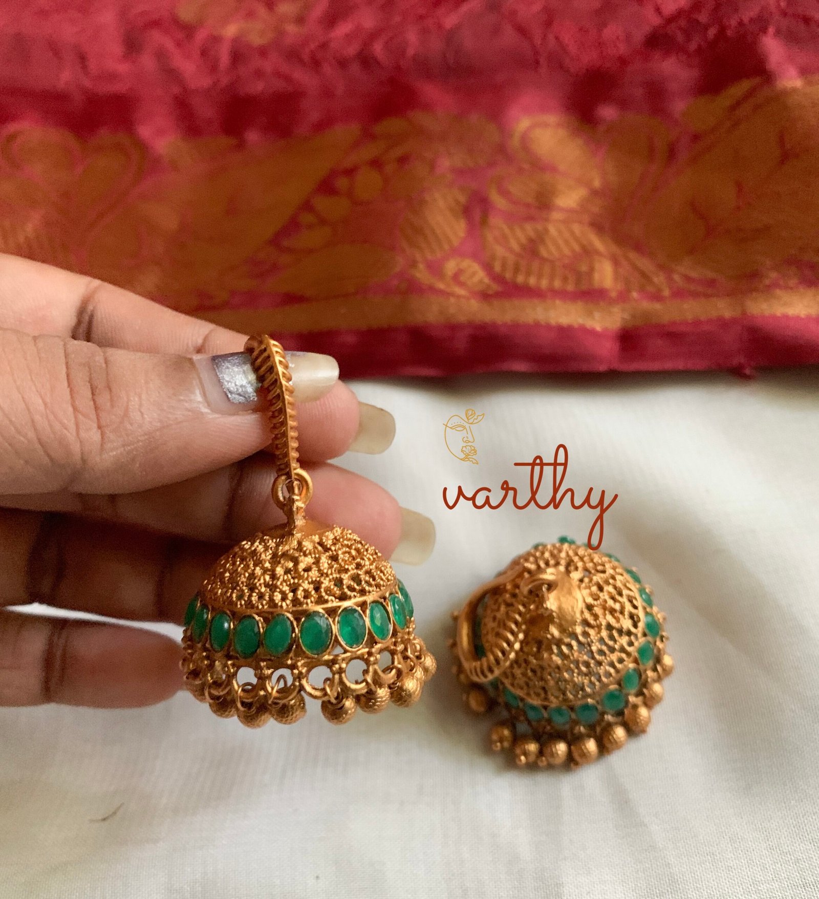 Loop jhumkas sale